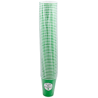 Стакан бумажный 350мл D90 мм 1-сл для горячих напитков EMOJI зеленый EP, 50 шт./упак