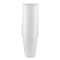 Стакан пластиковый d90 мм 375 мл BUBBLE CUP (ШЕЙКЕР) МАТОВЫЙ PP "POKROV PLAST", 25 шт./упак
