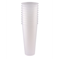 Стакан пластиковый d90 мм 650 мл BUBBLE CUP (ШЕЙКЕР) МАТОВЫЙ PP "POKROV PLAST", 10 шт./упак