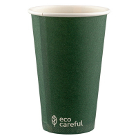 Стакан бумажный 1-сл d90 мм 450 мл ECO CAREFUL для горячих напитков "ЭКОПАК" 1/50/1000, 50 шт./упак