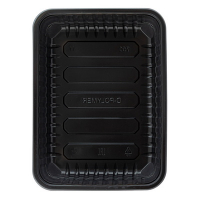 Контейнер 179х132х50 мм 750 мл без крышки прямоугольный ЧЕРНЫЙ PP без крышки "DP", 50 шт./упак Контейнер 179х132х50 мм 750 мл без крышки прямоугольный ЧЕРНЫЙ PP без крышки "DP", 50 шт./упак