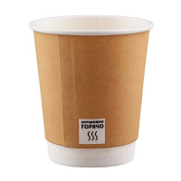 Стакан бумажный 250 мл d80 мм 2-сл 25 шт COFFEE для горячих напитков КРАФТ "BoomCup" Стакан бумажный 250 мл d80 мм 2-сл 25 шт COFFEE для горячих напитков КРАФТ "BoomCup"