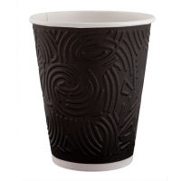 Стакан бумажный 300 мл d90 мм 2-сл 40 шт ЛАБИРИНТ для горячих напитков ЧЕРНЫЙ "СКАНДИПАКК" Стакан бумажный 300 мл d90 мм 2-сл 40 шт ЛАБИРИНТ для горячих напитков ЧЕРНЫЙ "СКАНДИПАКК"