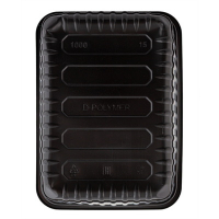 Контейнер 179х132 мм 1000 мл без крышки прямоугольный ЧЕРНЫЙ PP без крышки "DP" Контейнер 179х132 мм 1000 мл без крышки прямоугольный ЧЕРНЫЙ PP без крышки "DP"