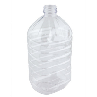 Канистра с широким горлом d48 мм 5 л б/крышки квадратная ПРОЗРАЧНАЯ PET пакет ПЭ "ПЭТ ТАРА" 189168, 30 шт./упак