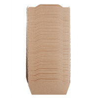 Упаковка 400мл ДхШхВ 145х95х45мм 50шт OPSALAD с прозрачной крышкой КРАФТ "OSQ"