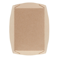 Упаковка 400мл ДхШхВ 145х95х45мм 50шт OPSALAD с прозрачной крышкой КРАФТ "OSQ"