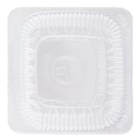 Контейнер с совмещённой крышкой 130х130х90 мм 450 шт квадратный ПРОЗРАЧНЫЙ БОПС "NN"