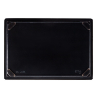 Упаковка для суши и роллов 240х168х25 мм 250 шт ЧЕРНАЯ С ПРОЗРАЧНОЙ КРЫШКОЙ "NN"