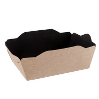 Упаковка 400мл ДхШхВ 145х95х45мм 50шт OPSALAD с прозрачной крышкой КРАФТ черное дно "OSQ" Упаковка 400мл ДхШхВ 145х95х45мм 50шт OPSALAD с прозрачной крышкой КРАФТ черное дно "OSQ"