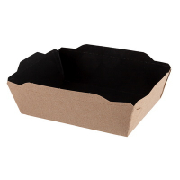 Упаковка 500шт ДхШхВ 160х120х45мм 50шт OPSALAD с прозрачной крышкой КРАФТ черное дно "OSQ" Упаковка 500шт ДхШхВ 160х120х45мм 50шт OPSALAD с прозрачной крышкой КРАФТ черное дно "OSQ"