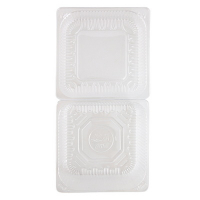 Контейнер с совмещённой крышкой 153х153х86 мм 660 шт квадратный ПРОЗРАЧНЫЙ ПЭТ "КОМУС" Контейнер с совмещённой крышкой 153х153х86 мм 660 шт квадратный ПРОЗРАЧНЫЙ ПЭТ "КОМУС"