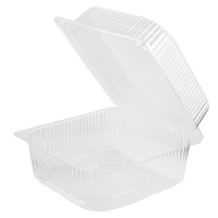 Контейнер с совмещённой крышкой 153х153х86 мм 660 шт квадратный ПРОЗРАЧНЫЙ ПЭТ "КОМУС" Контейнер с совмещённой крышкой 153х153х86 мм 660 шт квадратный ПРОЗРАЧНЫЙ ПЭТ "КОМУС"