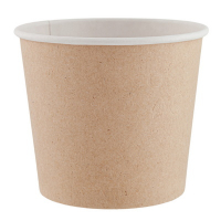 Контейнер бумажный с крышкой h85 d100 мм 400 мл 30 шт для горячего, холодного круглый БЕЛЫЙ "OSQ" Контейнер бумажный с крышкой h85 d100 мм 400 мл 30 шт для горячего, холодного круглый БЕЛЫЙ "OSQ"