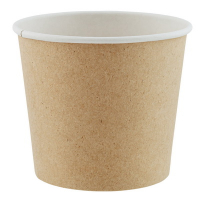 Контейнер бумажный с крышкой h85 d100 мм 400 мл 30 шт для горячего, холодного круглый КРАФТ "OSQ", 30 шт./упак Контейнер бумажный с крышкой h85 d100 мм 400 мл 30 шт для горячего, холодного круглый КРАФТ "OSQ", 30 шт./упак