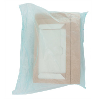 Контейнер бумажный с окном 1450мл ДхШхВ 260х150х40мм 25шт TABOX прямоугольный КРАФТ "OSQ"