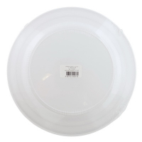 Тарелка одноразовая d 260мм 10шт ВИНТАЖ мелкая PS БЕЛАЯ С ПОЛОСОЙ ""