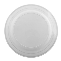Тарелка одноразовая d 260мм 10шт ВИНТАЖ мелкая PS БЕЛАЯ С ПОЛОСОЙ ""