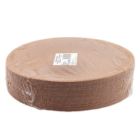 Тарелка картонная d230 мм 100 шт неламинированная КРАФТ "NN"