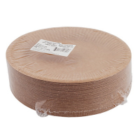 Тарелка картонная d180 мм 100 шт неламинированная с бортом КРАФТ "NN" Тарелка картонная d180 мм 100 шт неламинированная с бортом КРАФТ "NN"