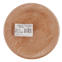 Тарелка картонная d180 мм 100 шт неламинированная с бортом КРАФТ "NN" Тарелка картонная d180 мм 100 шт неламинированная с бортом КРАФТ "NN"