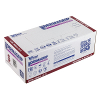 Перчатки одноразовые 50 шт DERMAGRIP HIGH RISK S неопудренные СИНИЕ ЛАТЕКС коробка "NN"