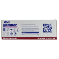 Перчатки одноразовые 50 шт DERMAGRIP HIGH RISK S неопудренные СИНИЕ ЛАТЕКС коробка "NN"