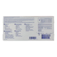 Перчатки одноразовые 50 шт DERMAGRIP HIGH RISK S неопудренные СИНИЕ ЛАТЕКС коробка "NN"