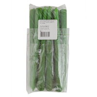 Свеча коническая h250d19 мм 10 шт/уп 9часов горения ТЕМНО-ЗЕЛЕНАЯ БЕЗ ЗАПАХА "Horizon Candles"