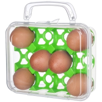 Контейнер для яиц 12 шт с крышкой ПРОЗРАЧНЫЙ ПЛАСТИКОВЫЙ "PROFF" 1/, 1 шт.
