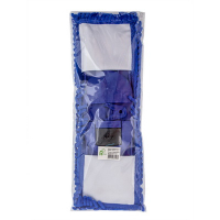 Швабра флаундер в комплекте с МОП 450 мм h1300 мм плоский с карманами с телескоп рукояткой СИНЯЯ МИКРОФИБРА "NN"