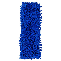 Швабра флаундер в комплекте с МОП 450 мм h1300 мм плоский с карманами с телескоп рукояткой СИНЯЯ МИКРОФИБРА "NN"