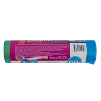 Мешок (пакет) мусорный 60 л 20 шт/рул ОСОБОПРОЧНЫЕ с завязками с завязками СИНИЙ "ClearLine"