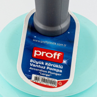 Вантуз с пластиковой ручкой ГОЛУБОЙ "PROFF" 1/30, 1 шт.
