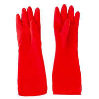 Перчатки хозяйственные 1 пара М MASTERSAFE с длинной манжетой КРАСНЫЕ "TEXTOP" Перчатки хозяйственные 1 пара М MASTERSAFE с длинной манжетой КРАСНЫЕ "TEXTOP"