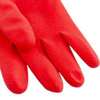 Перчатки хозяйственные 1 пара М MASTERSAFE с длинной манжетой КРАСНЫЕ "TEXTOP" Перчатки хозяйственные 1 пара М MASTERSAFE с длинной манжетой КРАСНЫЕ "TEXTOP"