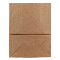 Пакет бумажный 220х120х290 мм с прямоугольным дном КРАФТ "TEK PACK", 500 шт./упак